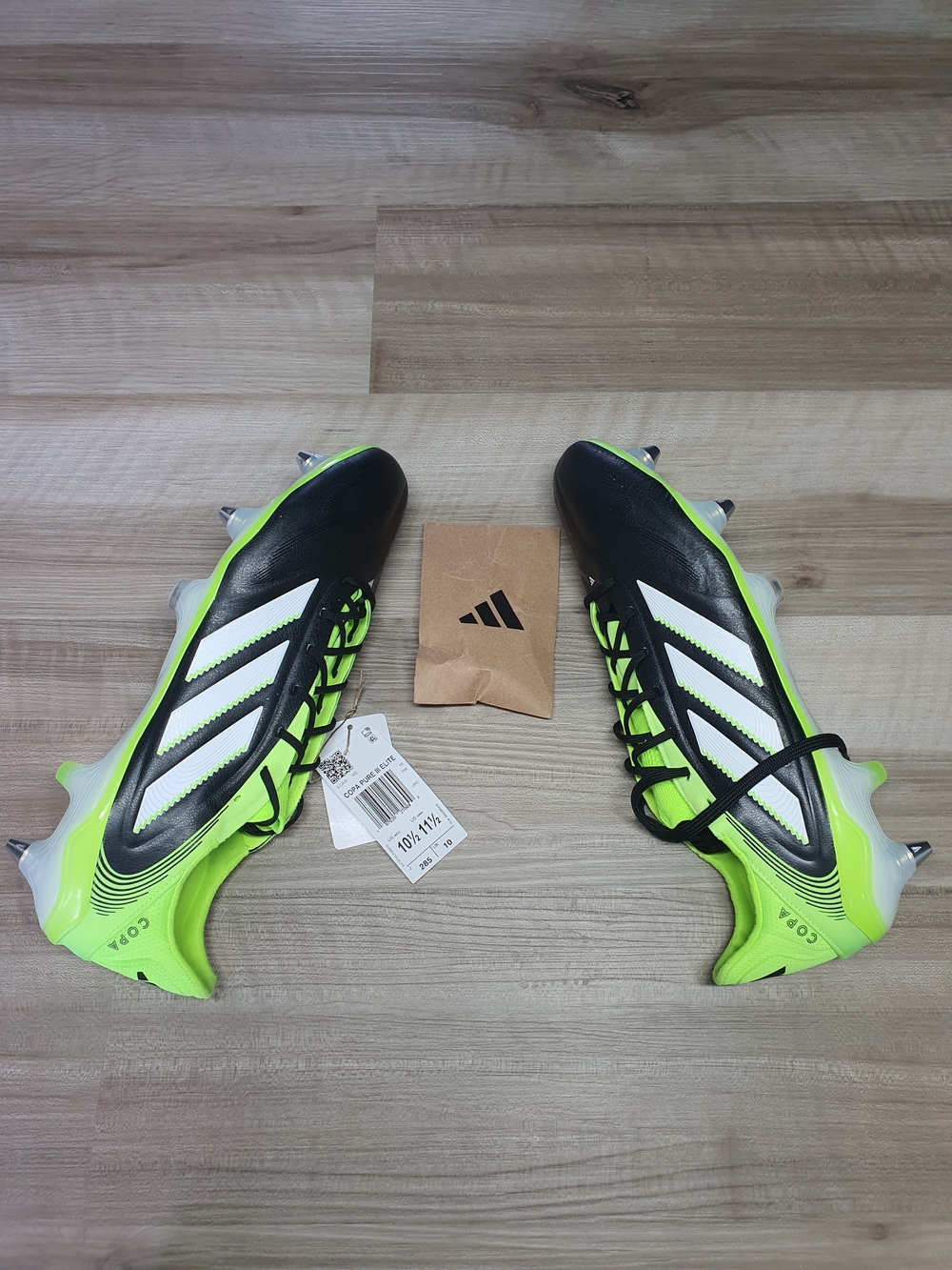 Adidas Copa Pure 3 Elite SG Black Radian Blaze Soccer Cleats JR2822 Men Sz 10.5